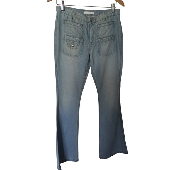7 for all Mankind Denim Flare Jeans  Womens 26 - Picture 1 of 7